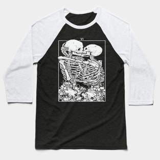 True Lovers Tarot Card Baseball T-Shirt